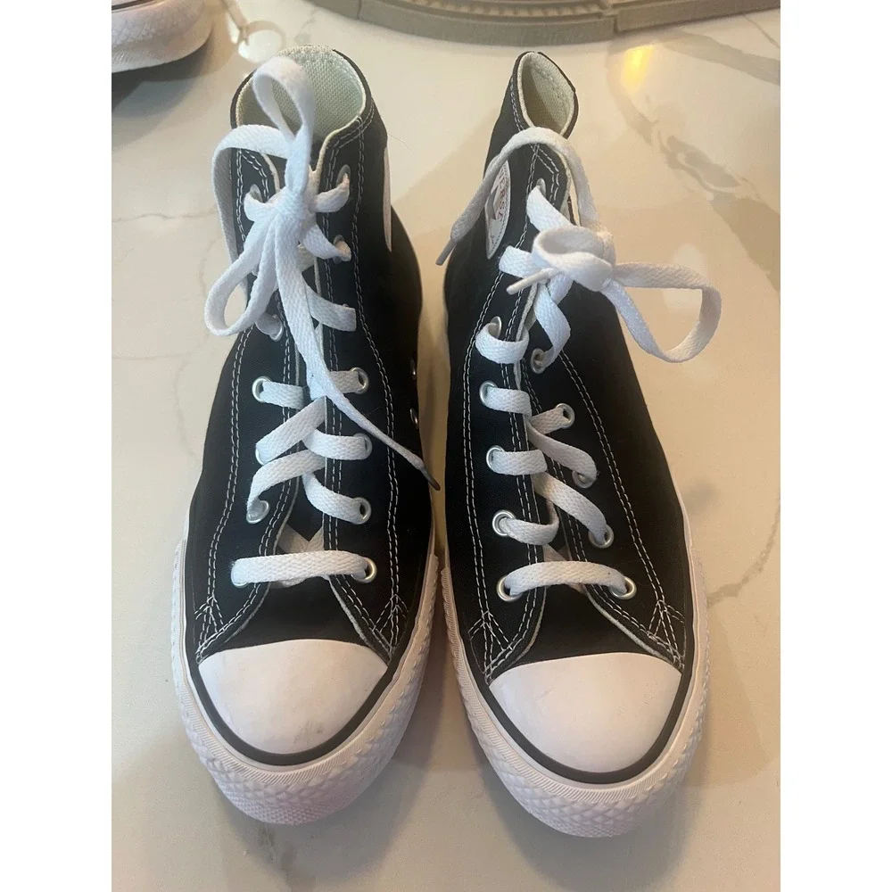 Converse Chuck Taylor All Star High Top Black White Sneakers 272855F Kids Size 6